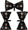 Father’s Day Bow Tie Balloons – 3-Pc Black Foil Balloon Set for Party Décor